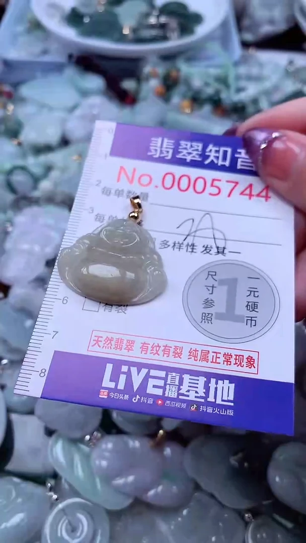 翡翠未镶嵌吊坠(不含链)5744