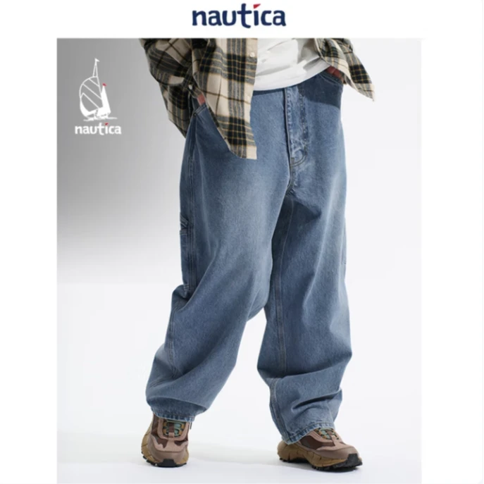 Nautica White Sail汤本弘通监制 中廓形宽松牛仔裤HYPW4415