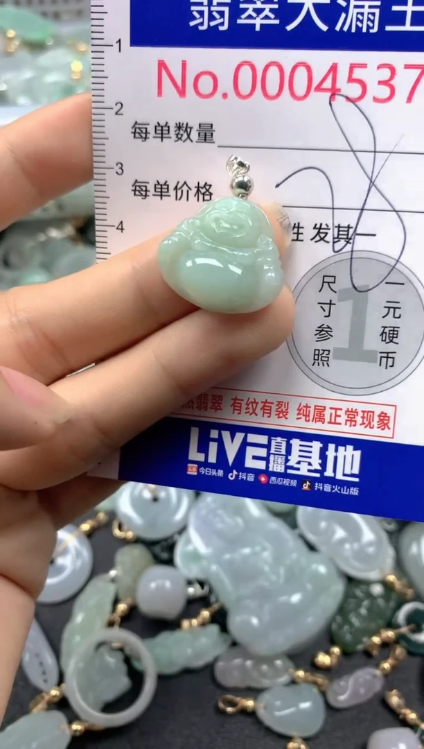 翡翠未镶嵌吊坠(不含链)4537