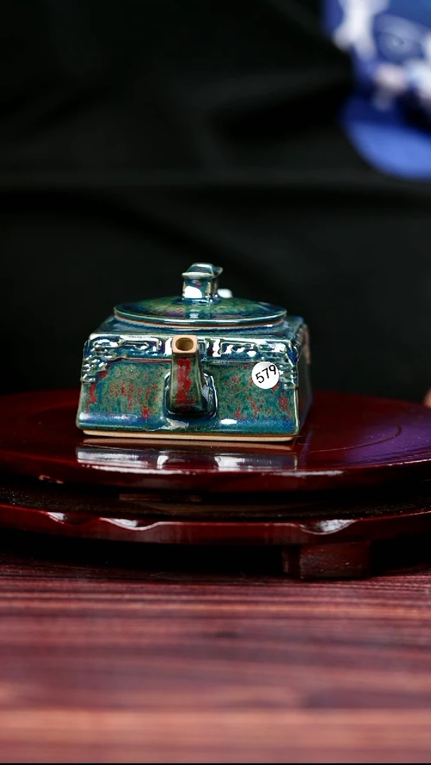 579#于大鹏一级品原矿钧瓷商壶