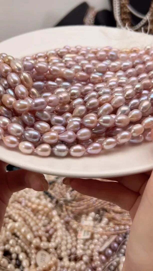未镶嵌淡水珍珠福利强光*糖果粉8mm+无核