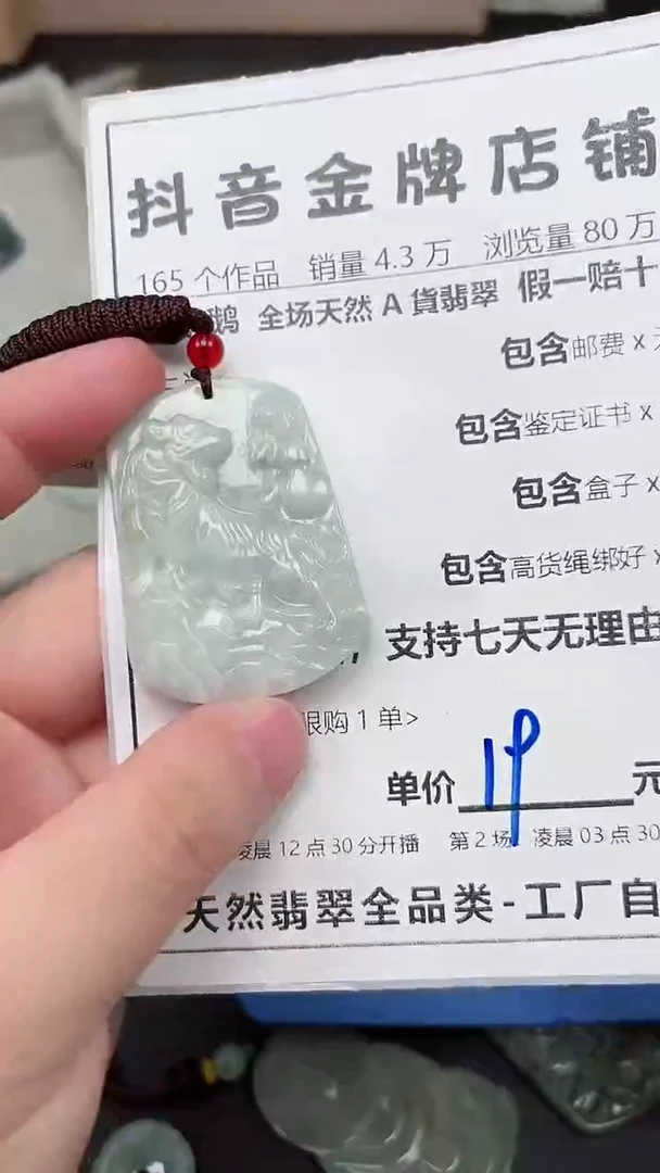 翡翠未镶嵌颈饰全场天然A货翡翠招财玉