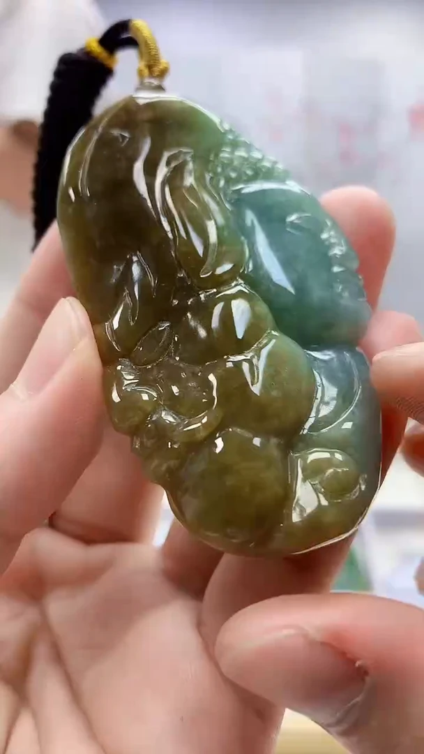 定制翡翠未镶嵌4812bb-毛货挂件45