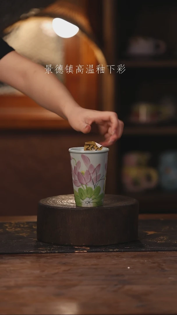 陶瓷景德镇高温釉下手绘陶瓷262