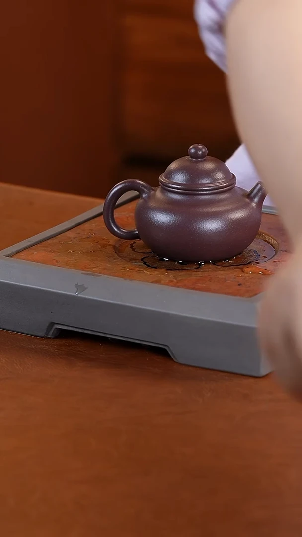 茶壶紫砂冯美婷紫泥容天壶120cc
