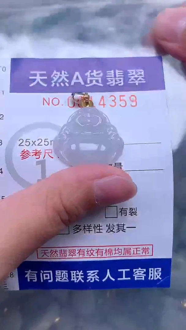 翡翠未镶嵌吊坠(不含链)1