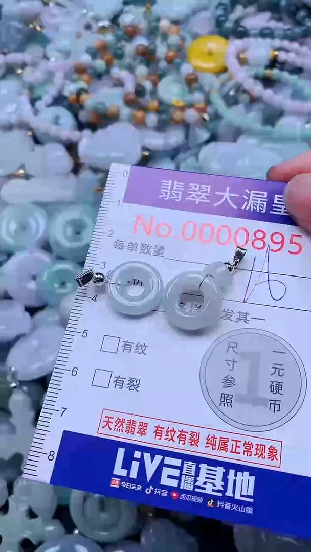 翡翠未镶嵌吊坠(不含链)0895