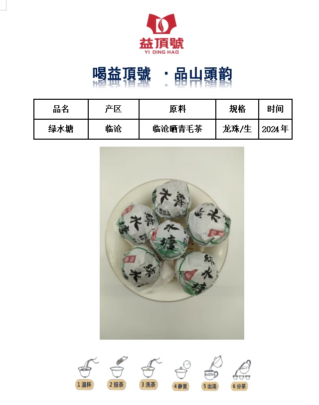 2024年绿水塘普洱生茶龙珠