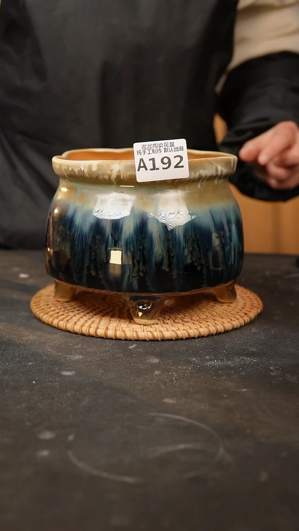 【闪购商品】瓷片192泥泥手工花盆