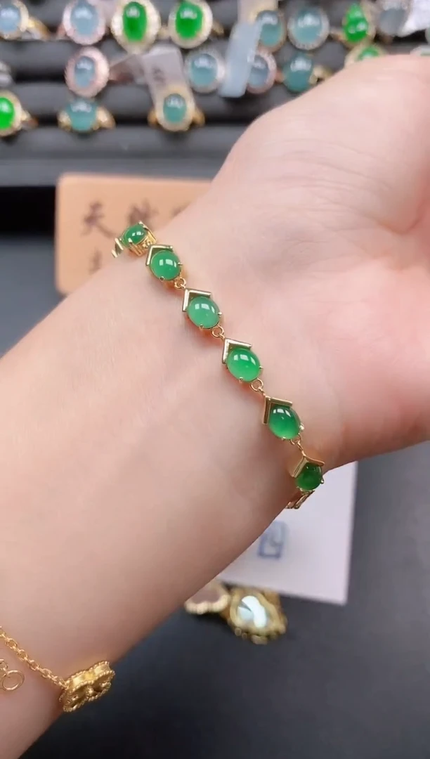 银S925镶嵌戒指翡翠111