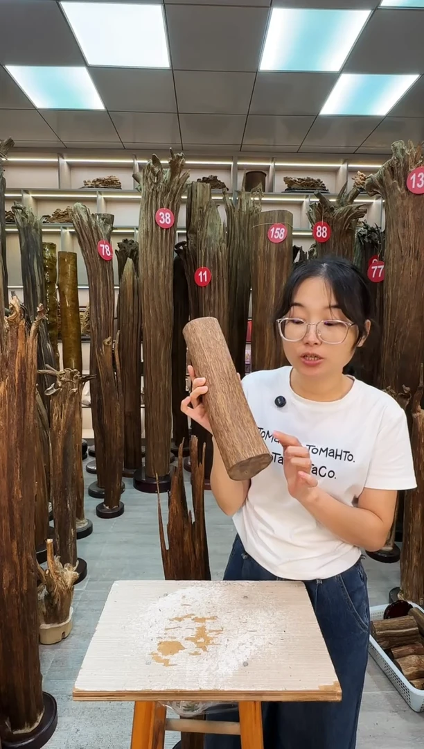 沉香碎屑沉香原料摆件工艺品一百以上带底座沉香