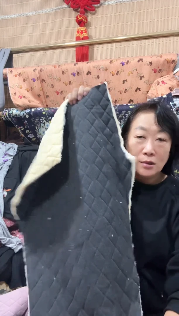 防羊羔毛女士棉裤裁片灰色一条中码微残需要修