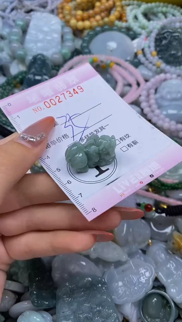 翡翠未镶嵌颈饰闪购0027349多样性发其一