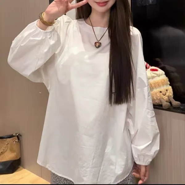 法式减龄秋款净面休闲衬衫长袖打底