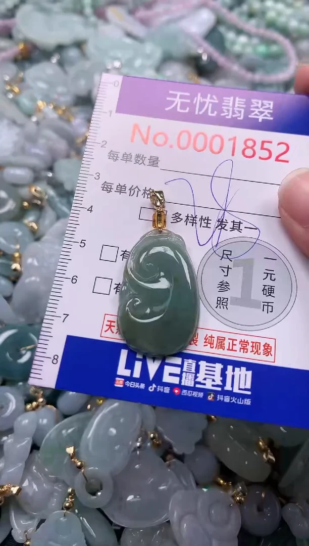 吊坠(不含链)未镶嵌翡翠1852