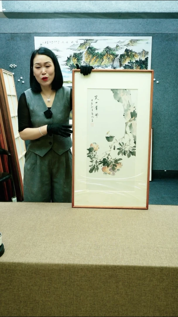 92*52陈默如老师花鸟带框