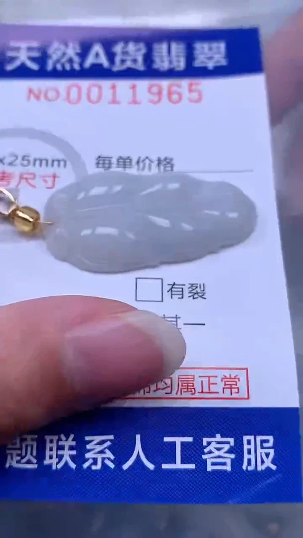 翡翠未镶嵌吊坠(不含链)1