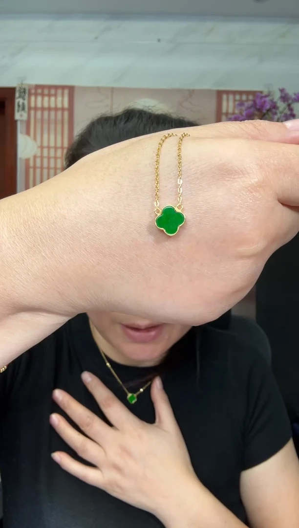 颈饰银S925镶嵌翡翠【多样性发其一】00003132