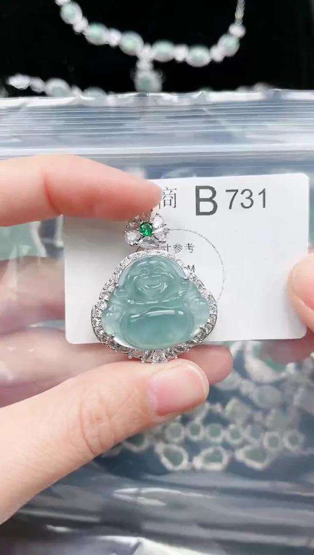 【闪购商品】翡翠颈饰未镶嵌731赠皮绳