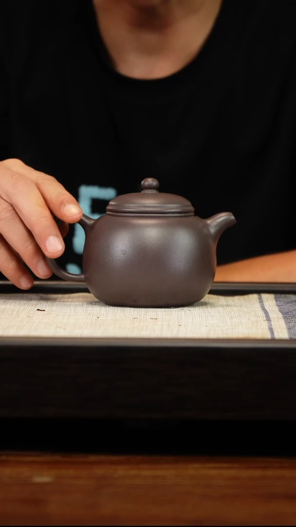 茶壶紫砂中***梁四底全手匏尊