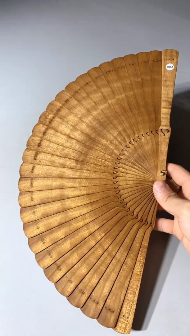 金丝楠601号21cm金丝楠木小叶桢楠扇子