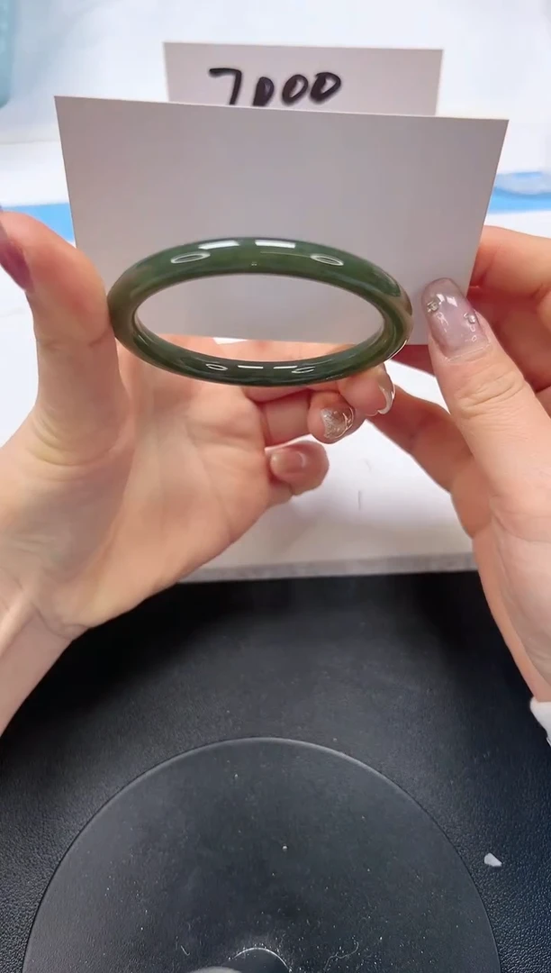 【闪购商品】和田玉（碧玉）手镯未镶嵌A359-55.3