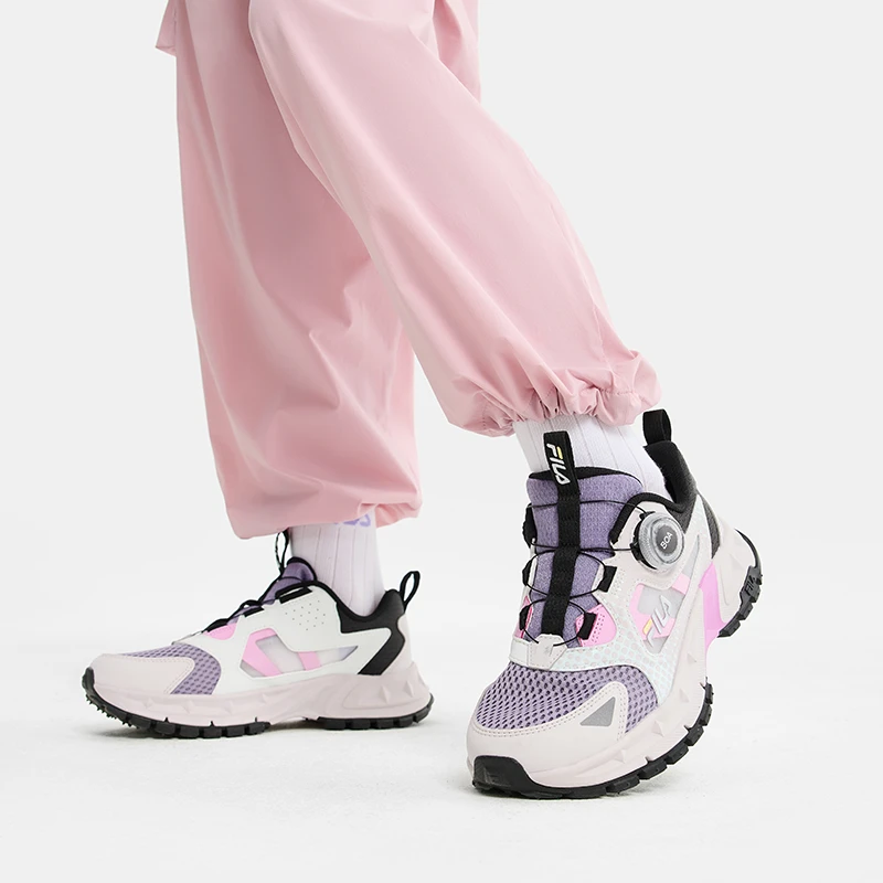 【斐乐猎豹】2025夏季新款酷炫潮流百搭透气中大童户外鞋K55B522502