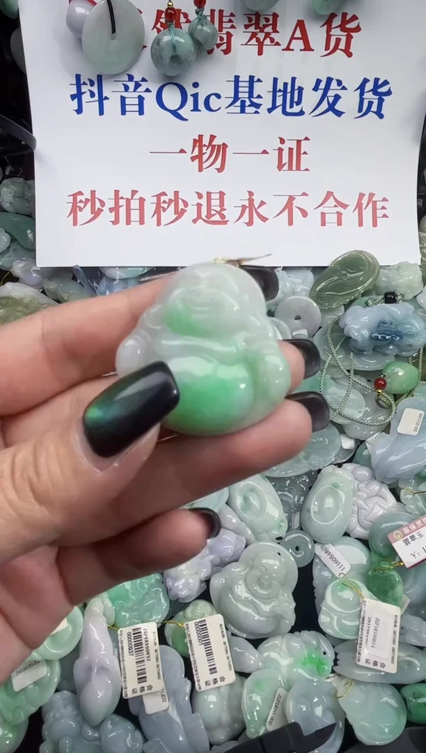 颈饰未镶嵌翡翠翡翠A货