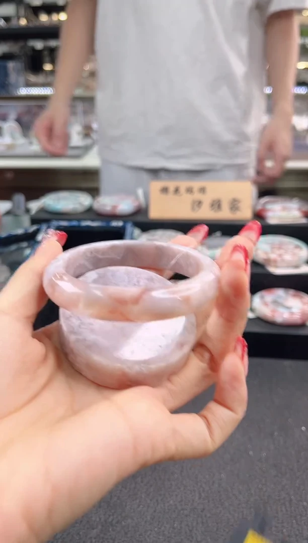 未镶嵌手镯石英质玉55圈口（赠品镯心）100452343