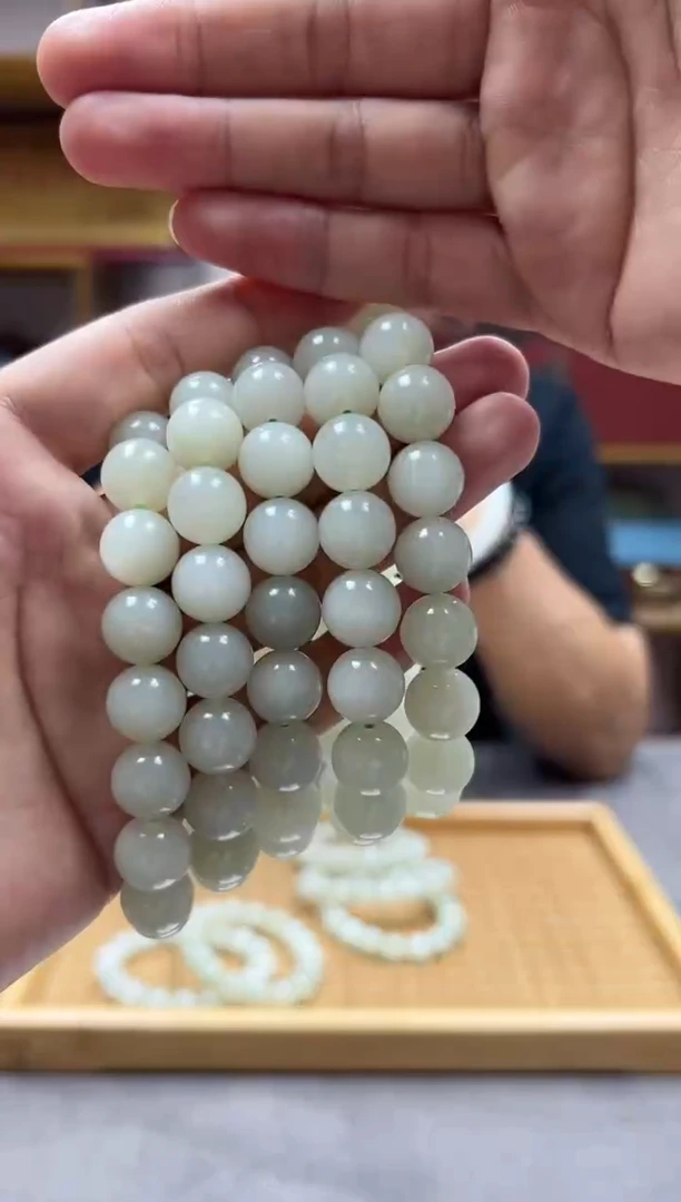 手链未镶嵌和田玉12青海高青白多样性发货·拍一发一