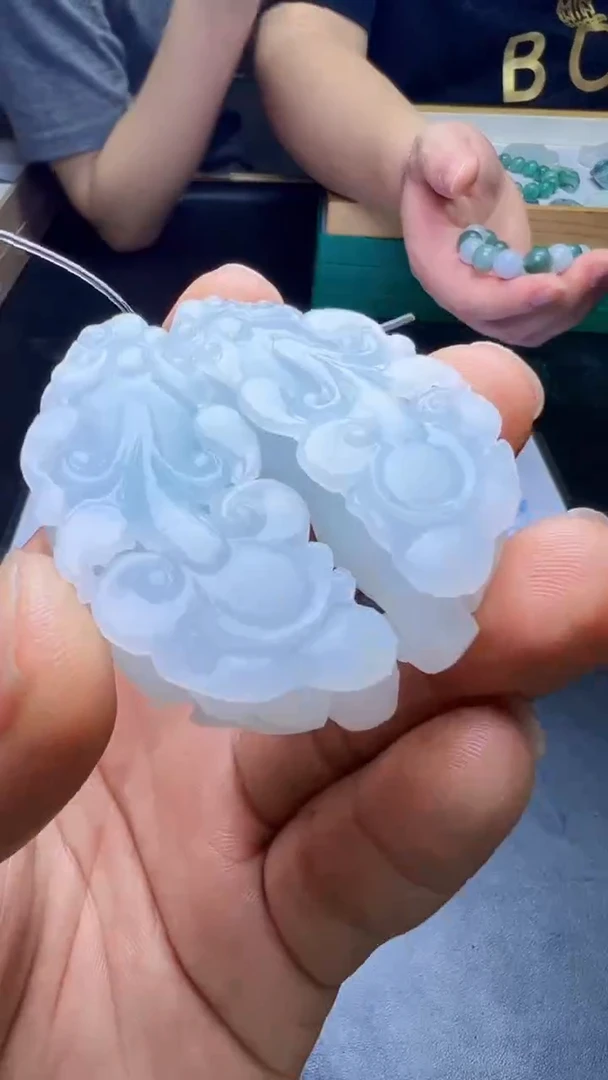 未镶嵌定制翡翠天然翡翠A货一对