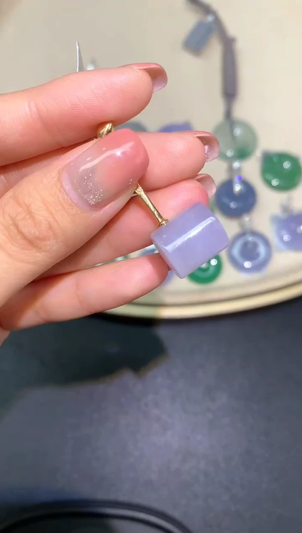 翡翠18K金镶嵌吊坠(不含链)吊坠A249|980