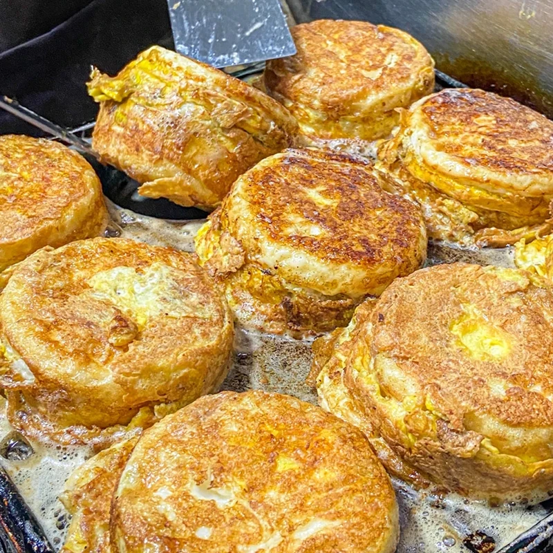 【早餐速食】鸡蛋汉堡香辣肉蛋堡半成品儿童营养早餐空气炸锅速食