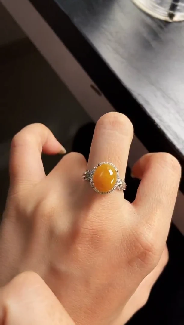 银S925镶嵌戒指翡翠12