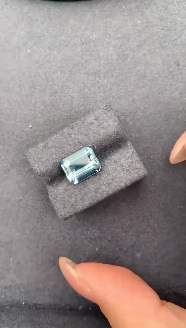 裸石海蓝宝石3.5ct海蓝宝  FG
