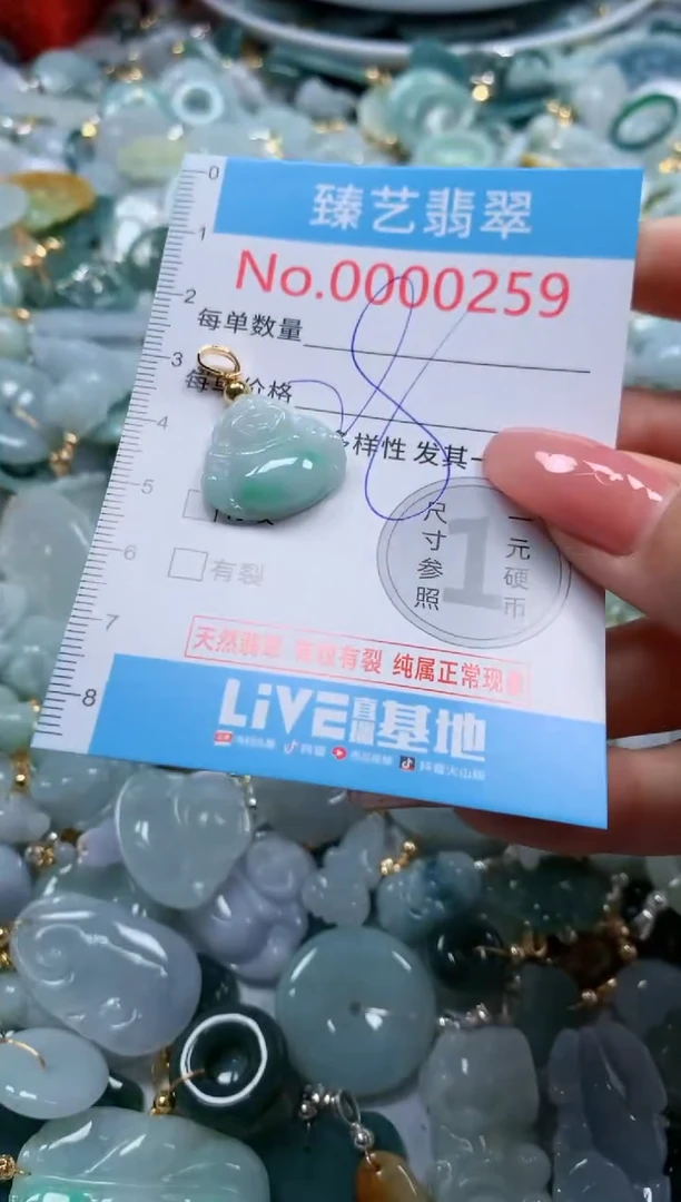 翡翠未镶嵌吊坠(不含链)259