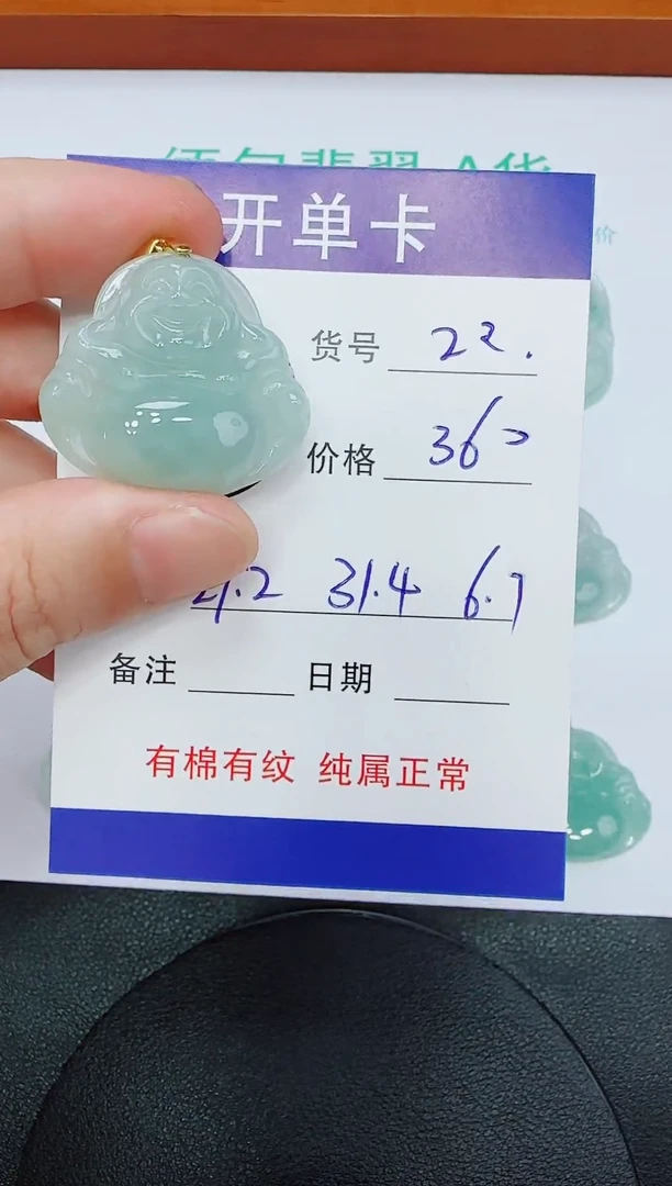 吊坠(赠链)未镶嵌翡翠22