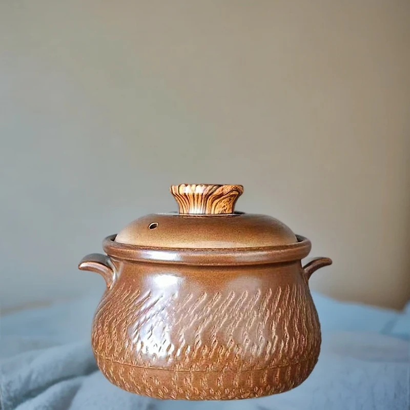 3.5L浮雕如意汤煲陶瓷砂锅