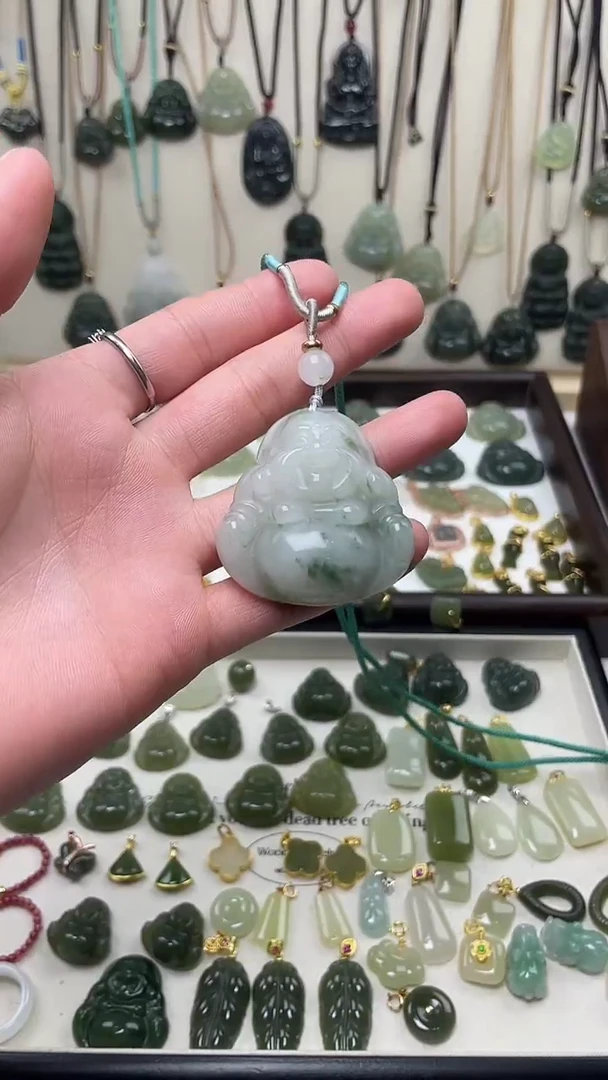吊坠(不含链)未镶嵌石英质玉天山翠