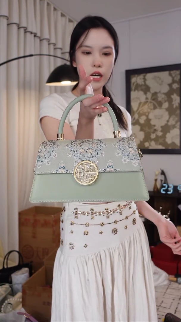 织物760号浅绿色 重工包