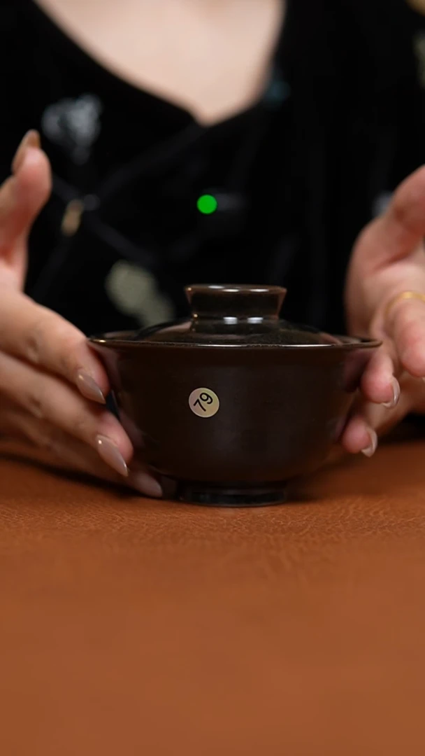 瓷片乌金全手工大乔盖碗79