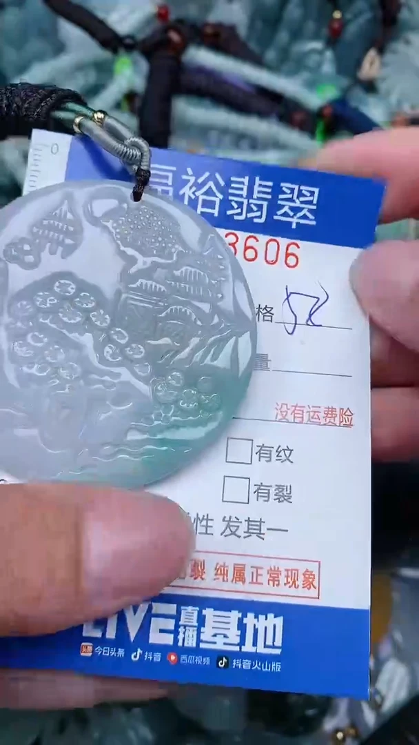 翡翠未镶嵌颈饰...0003606