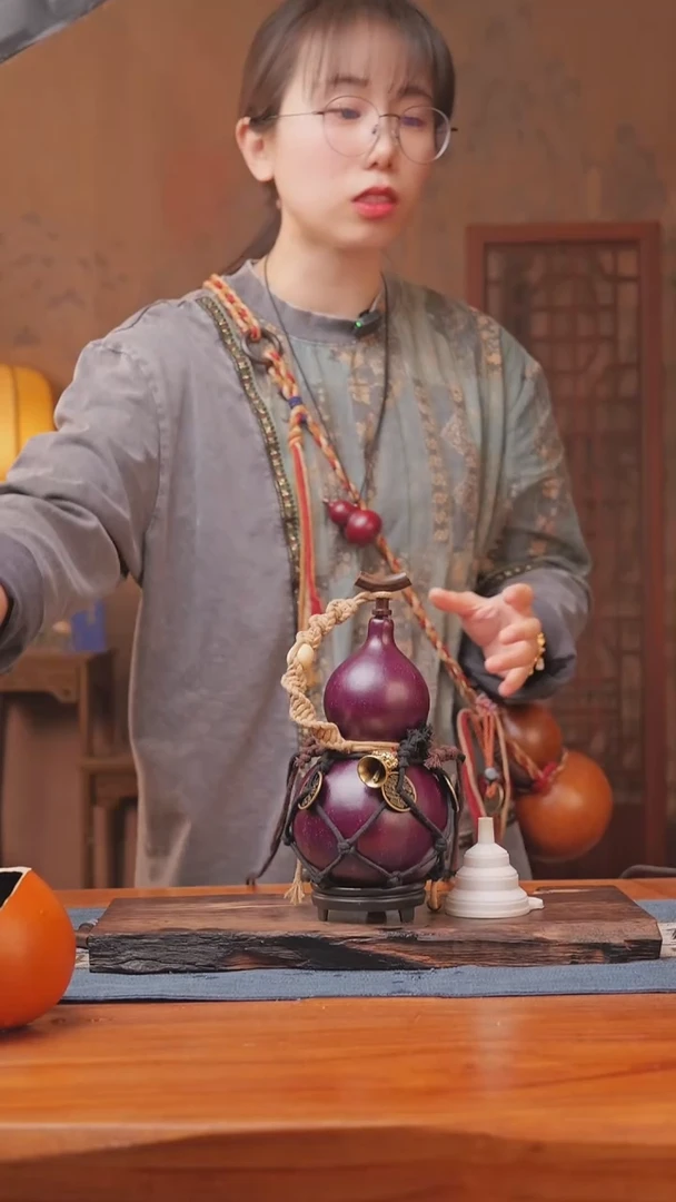 1724号链接精品大漆葫芦现货现发[一物一拍]