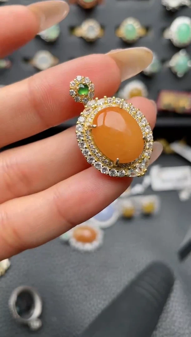 【闪购商品】翡翠戒指银S925镶嵌2222222222  53