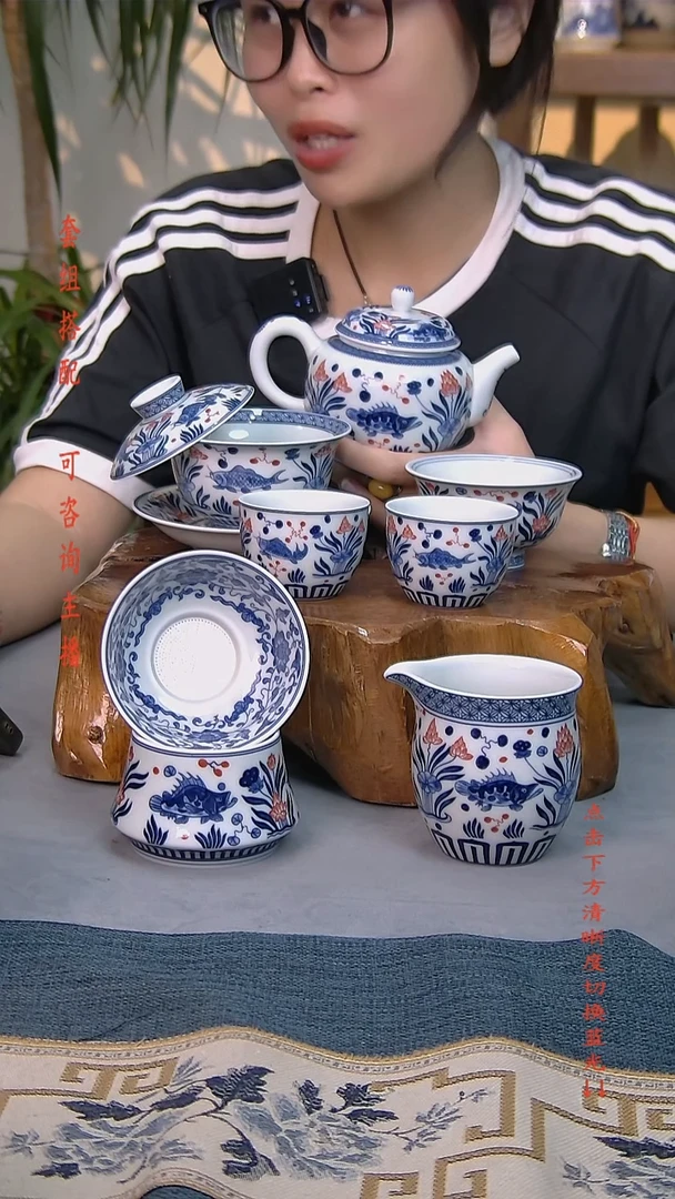 简装家用款7件套 白瓷陶瓷茶具