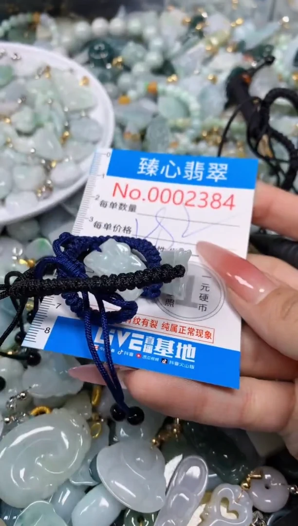 【闪购商品】翡翠颈饰未镶嵌含绳0002384