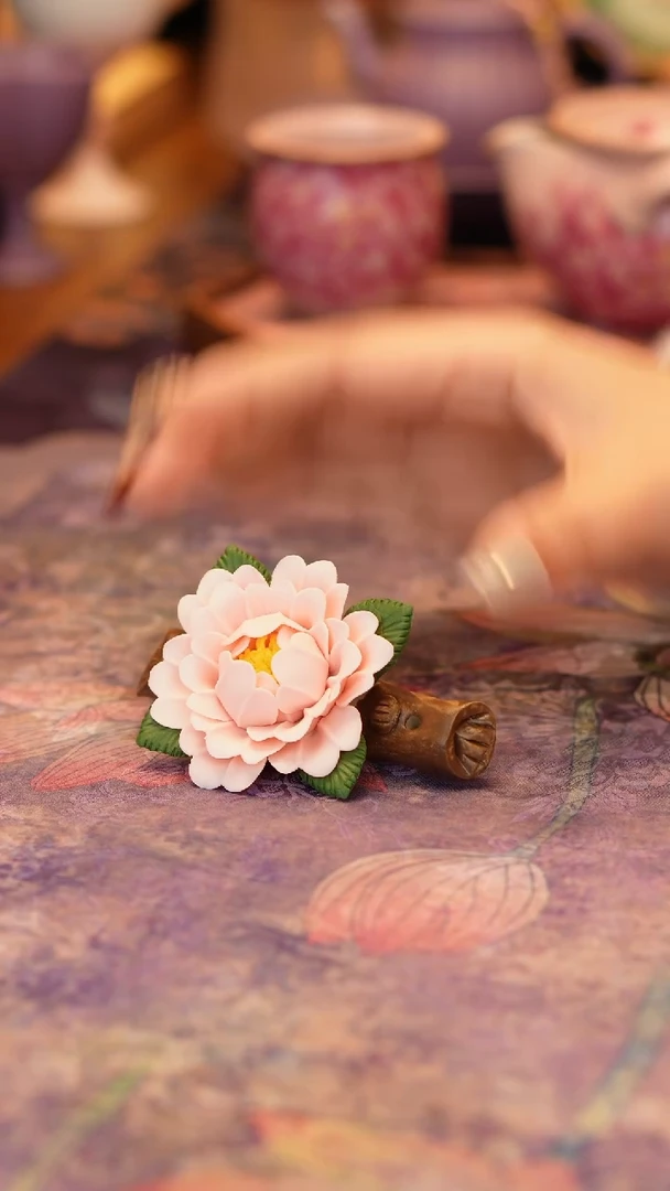 【闪购商品】牡丹摆件·······