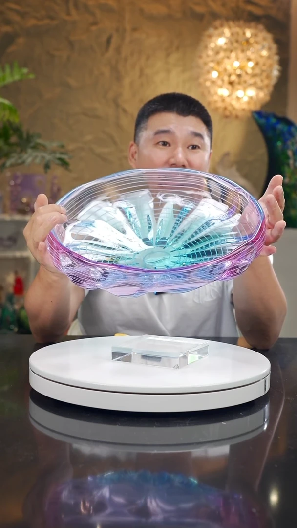 摆件野*子设计款金红蓝果碗预售