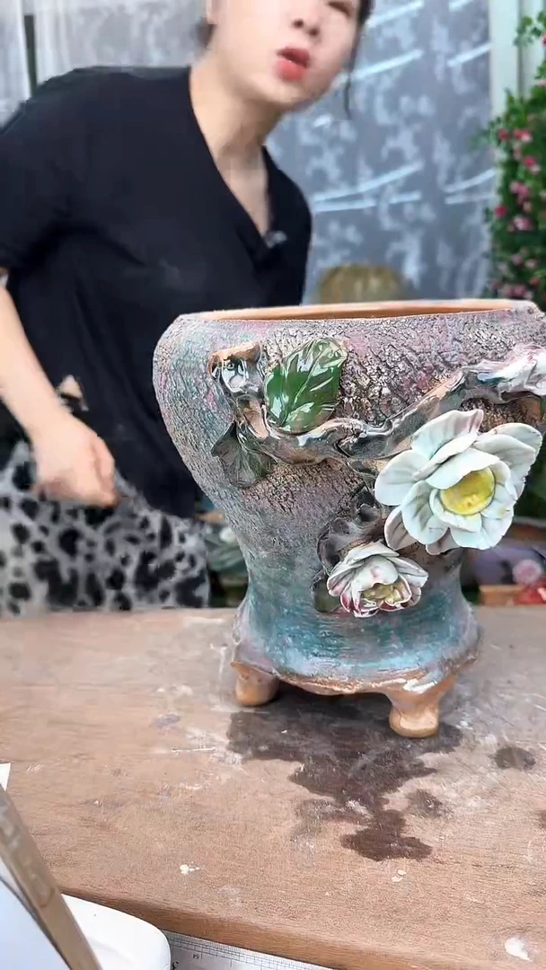 1个手工捏花不指定瑕855