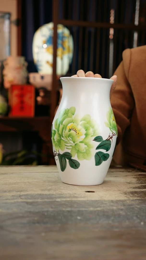 【闪购商品】瓷片景德镇纯手工釉下彩精品花瓶